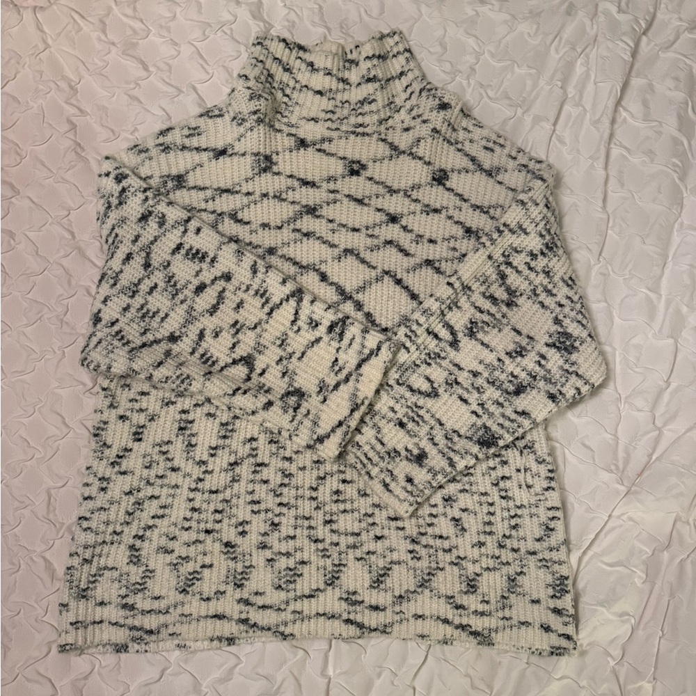 ASOS Black and Cream Turtleneck Sweater